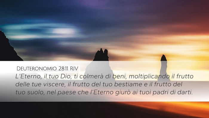 Deuteronomio 28:11 RIV Bible Verse Image