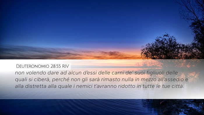 Deuteronomio 28:55 RIV Bible Verse Image