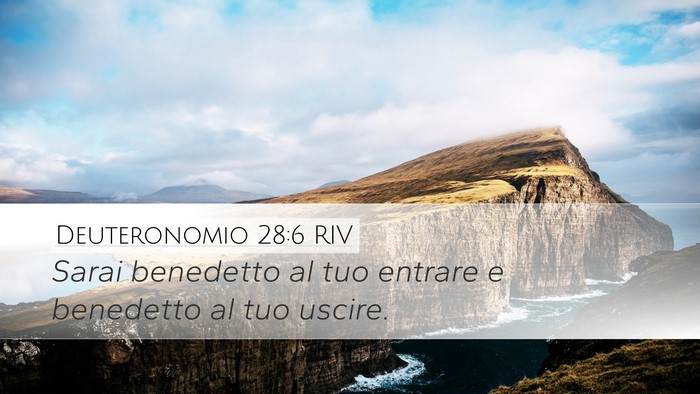 Deuteronomio 28:6 RIV Bible Verse Image