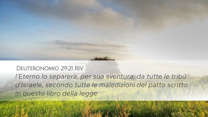 Deuteronomio 29:21 RIV Bible Verse Image