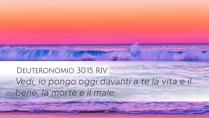 Deuteronomio 30:15 RIV Bible Verse Image