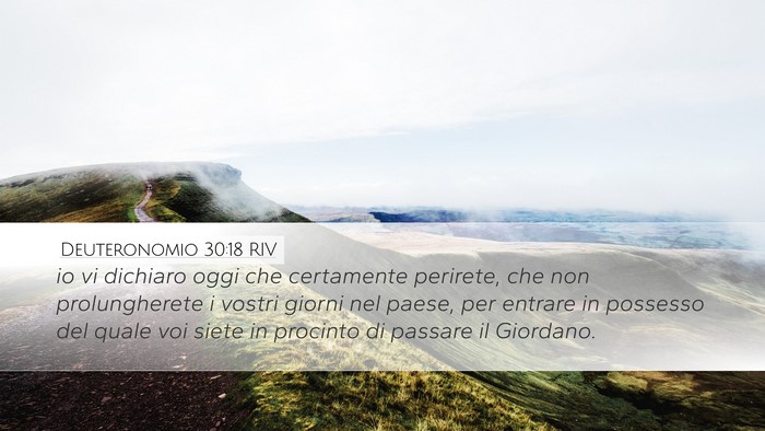 Deuteronomio 30:18 RIV Bible Verse Image