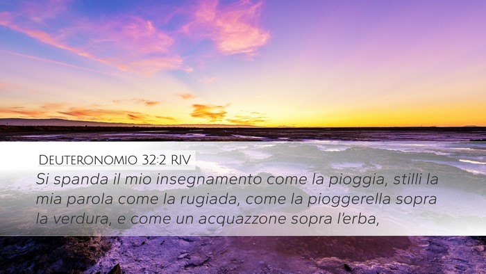 Deuteronomio 32:2 RIV Bible Verse Image