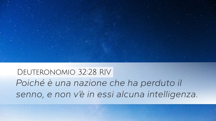 Deuteronomio 32:28 RIV Bible Verse Image