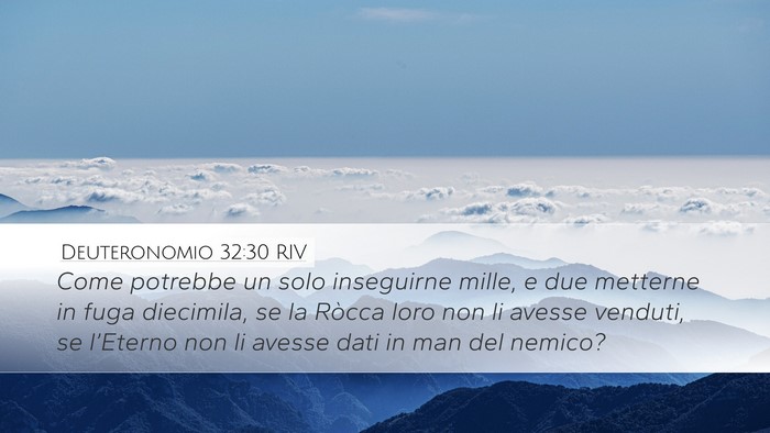 Deuteronomio 32:30 RIV Bible Verse Image