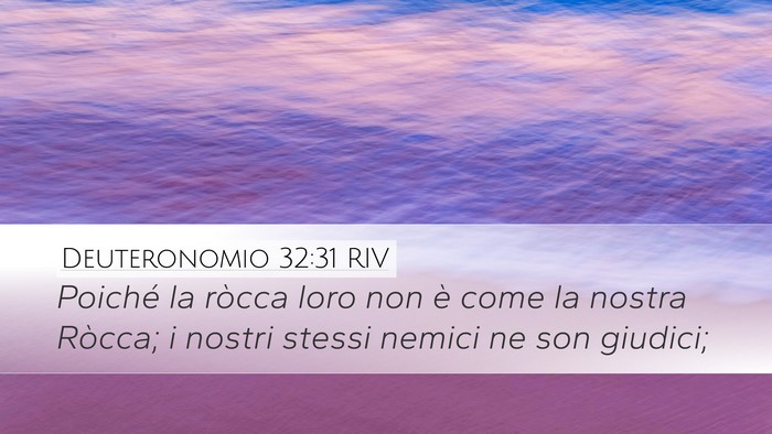 Deuteronomio 32:31 RIV Bible Verse Image
