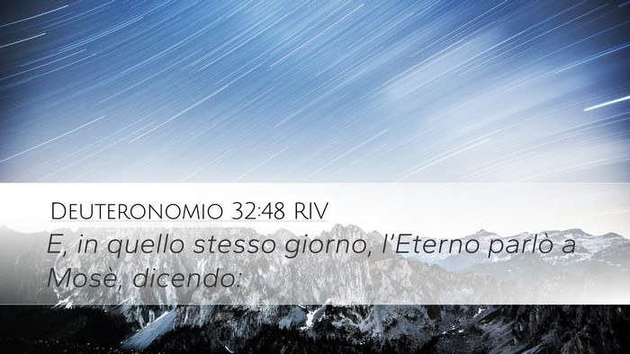 Deuteronomio 32:48 RIV Desktop Wallpaper - E, in quello stesso giorno, l’Eterno parlò a - Desktop Bible Verse Wallpaper