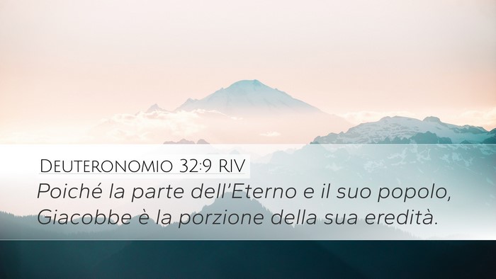Deuteronomio 32:9 RIV Bible Verse Image