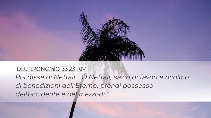 Deuteronomio 33:23 RIV Bible Verse Image