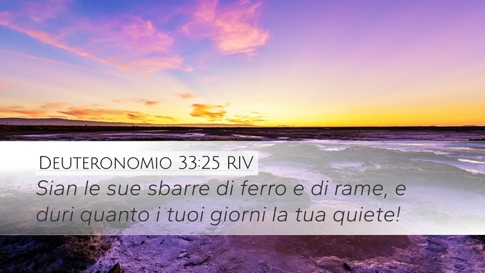 Deuteronomio 33:25 RIV Bible Verse Image