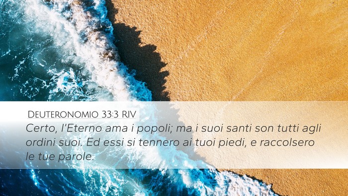 Deuteronomio 33:3 RIV Bible Verse Image