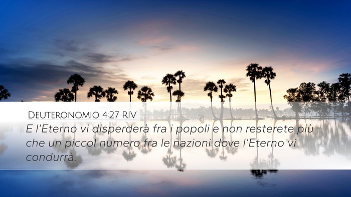 Deuteronomio 4:27 RIV Bible Verse Image