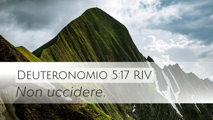 Deuteronomio 5:17 RIV Bible Verse Image