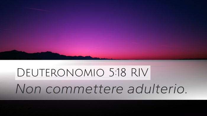 Deuteronomio 5:18 RIV Bible Verse Image