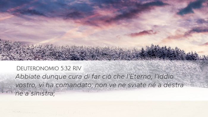 Deuteronomio 5:32 RIV Desktop Wallpaper - Abbiate dunque cura di far ciò che l’Eterno, - Desktop Bible Verse Wallpaper