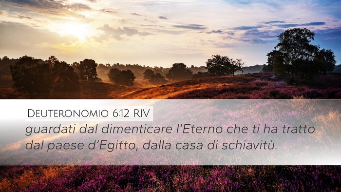 Deuteronomio 6:12 RIV Bible Verse Image
