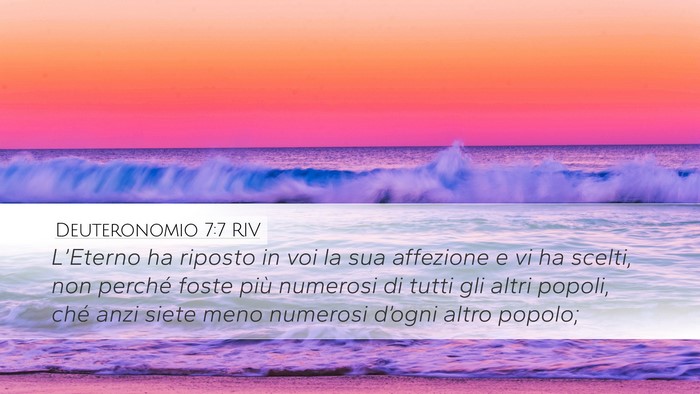 Deuteronomio 7:7 RIV Bible Verse Image