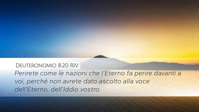 Deuteronomio 8:20 RIV Bible Verse Image