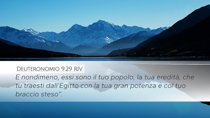 Deuteronomio 9:29 RIV Bible Verse Image