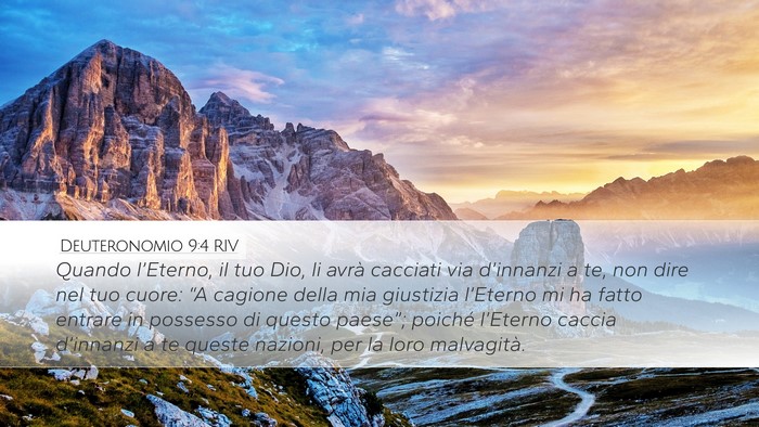 Deuteronomio 9:4 RIV Bible Verse Image
