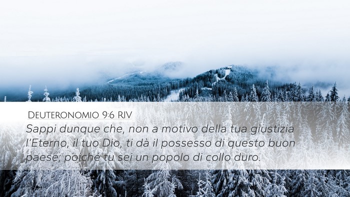 Deuteronomio 9:6 RIV Bible Verse Image