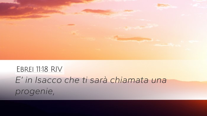 Ebrei 11:18 RIV Bible Verse Image