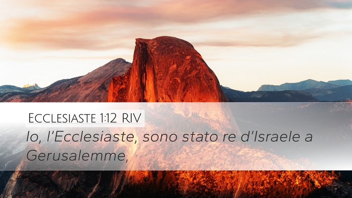 Ecclesiaste 1:12 RIV Bible Verse Image
