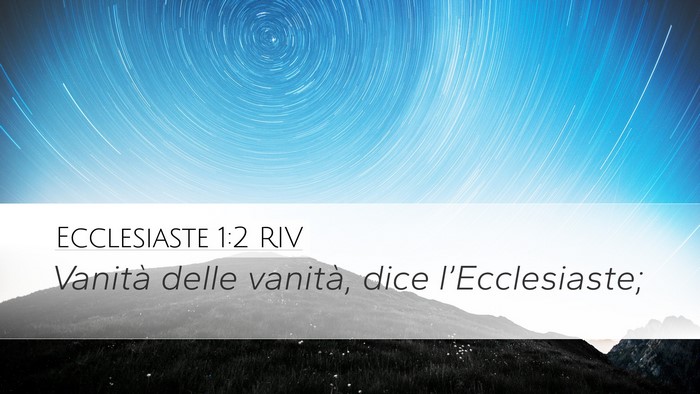Ecclesiaste 1:2 RIV Bible Verse Image
