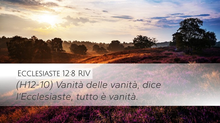 Ecclesiaste 12:8 RIV Bible Verse Image