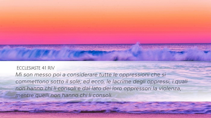 Ecclesiaste 4:1 RIV Bible Verse Image