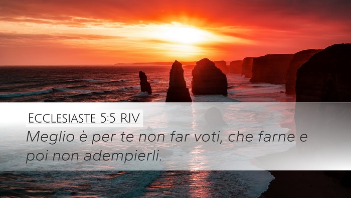 Ecclesiaste 5:5 RIV Bible Verse Image
