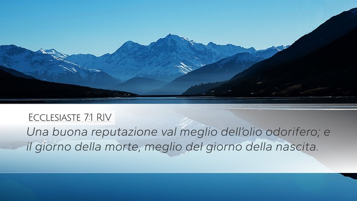 Ecclesiaste 7:1 RIV Bible Verse Image