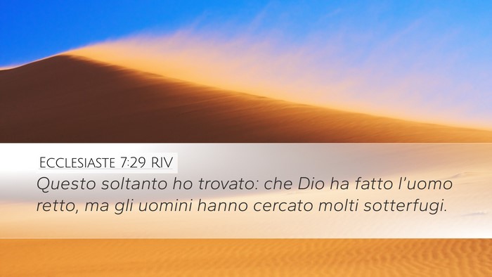 Ecclesiaste 7:29 RIV Bible Verse Image