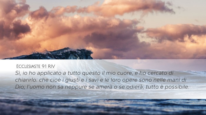 Ecclesiaste 9:1 RIV Bible Verse Image