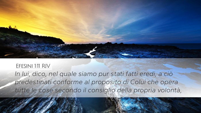 Efesini 1:11 RIV Bible Verse Image