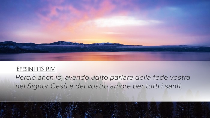 Efesini 1:15 RIV Bible Verse Image
