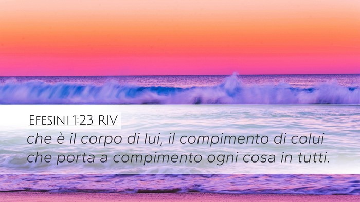 Efesini 1:23 RIV Bible Verse Image