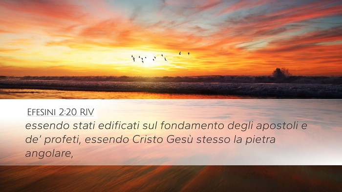 Efesini 2:20 RIV Bible Verse Image