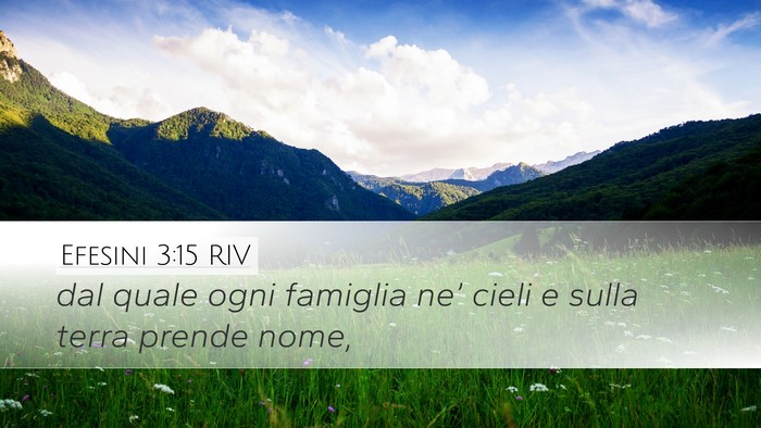 Efesini 3:15 RIV Bible Verse Image
