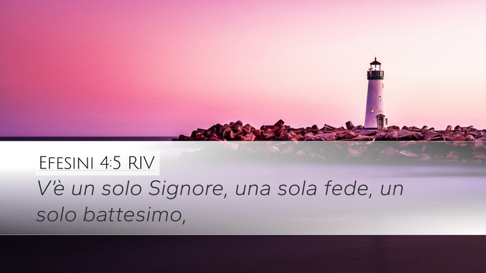 Efesini 4:5 RIV Desktop Wallpaper - V’è un solo Signore, una sola fede, un solo - Desktop Bible Verse Wallpaper