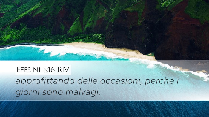 Efesini 5:16 RIV Bible Verse Image