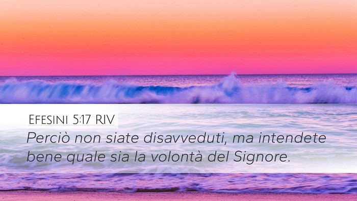 Efesini 5:17 RIV Bible Verse Image