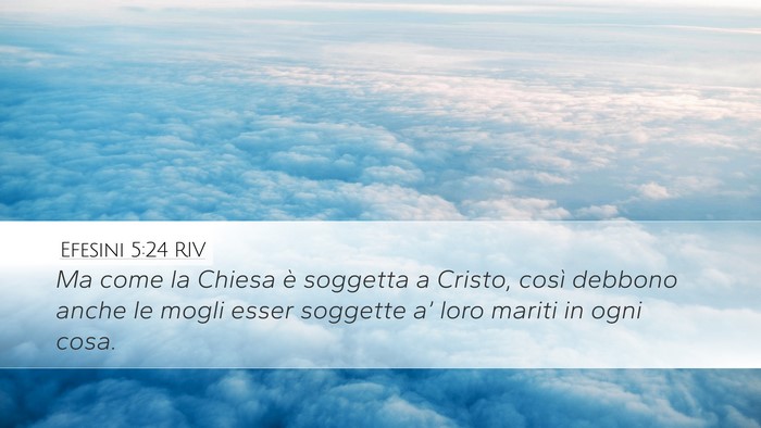 Efesini 5:24 RIV Bible Verse Image