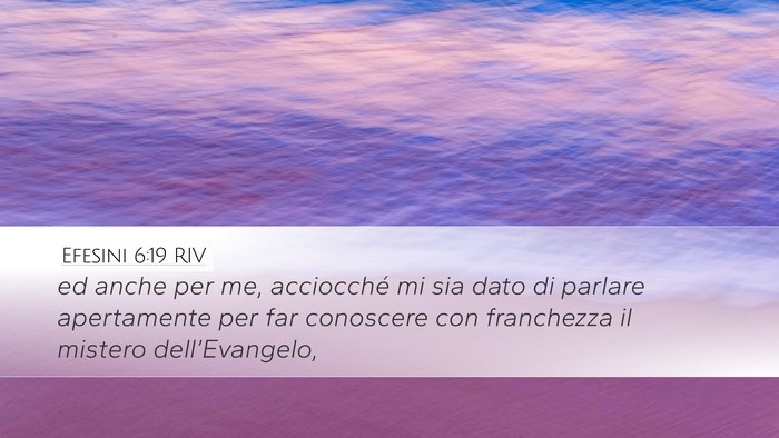 Efesini 6:19 RIV Bible Verse Image