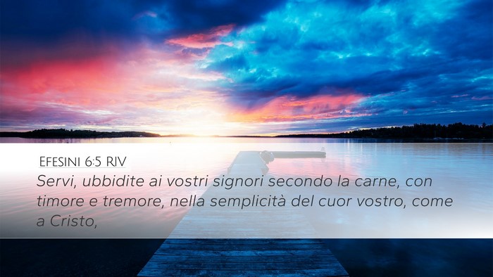 Efesini 6:5 RIV Bible Verse Image