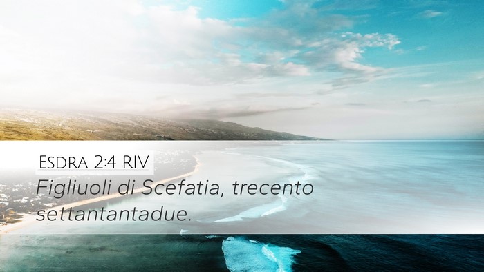 Esdra 2:4 RIV Desktop Wallpaper - Figliuoli di Scefatia, trecento - Desktop Bible Verse Wallpaper
