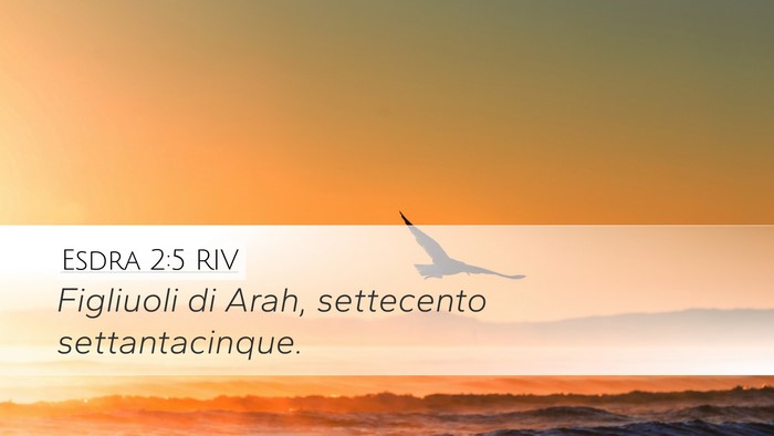 Esdra 2:5 RIV Bible Verse Image