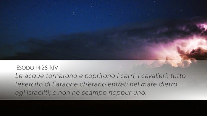 Esodo 14:28 RIV Bible Verse Image