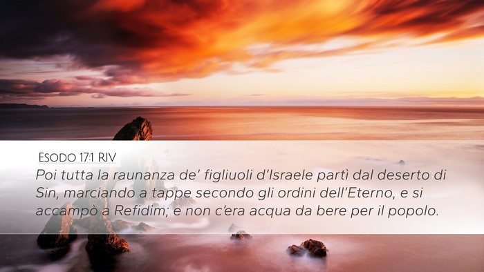 Esodo 17:1 RIV Bible Verse Image
