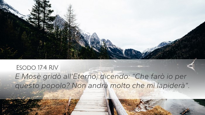 Esodo 17:4 RIV Bible Verse Image